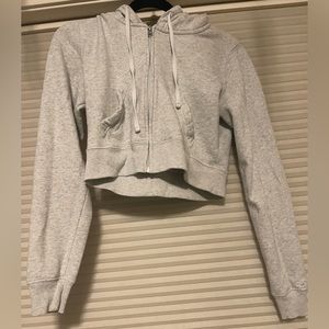 hollister cropped sweatshirt